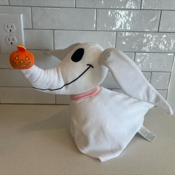 NEW Build a Bear Workshop Disney Nightmare Before Christmas Zero Ghost Dog Plush - Picture 1 of 9